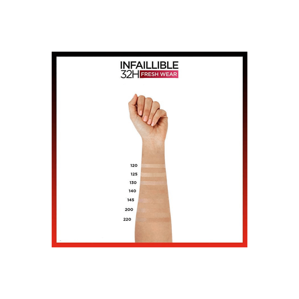 Loreal Paris Infaillible 32H Fresh Wear Vitamin C Foundation - 125 Natural Beige