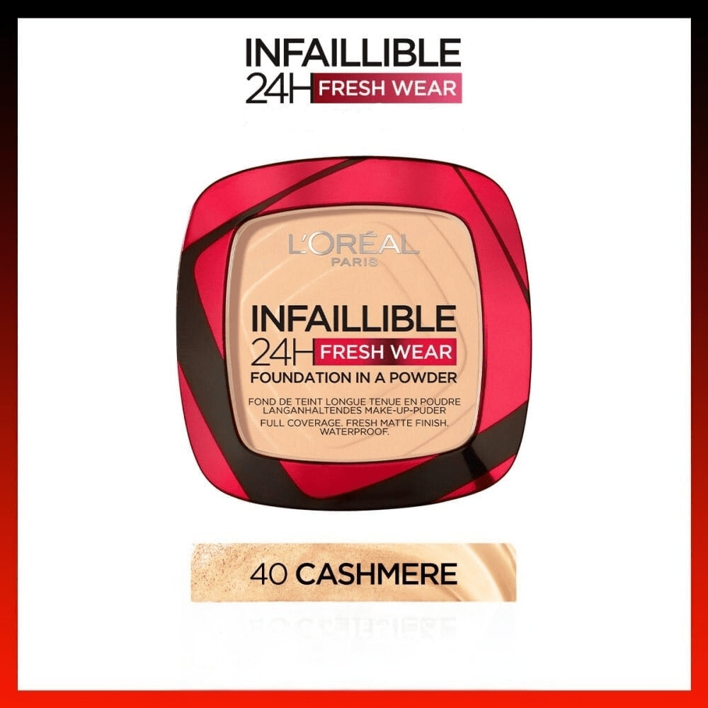 Loreal Paris Infallible Up to 24H Fresh Wear Foundation in a Powder -40 Cashmere
