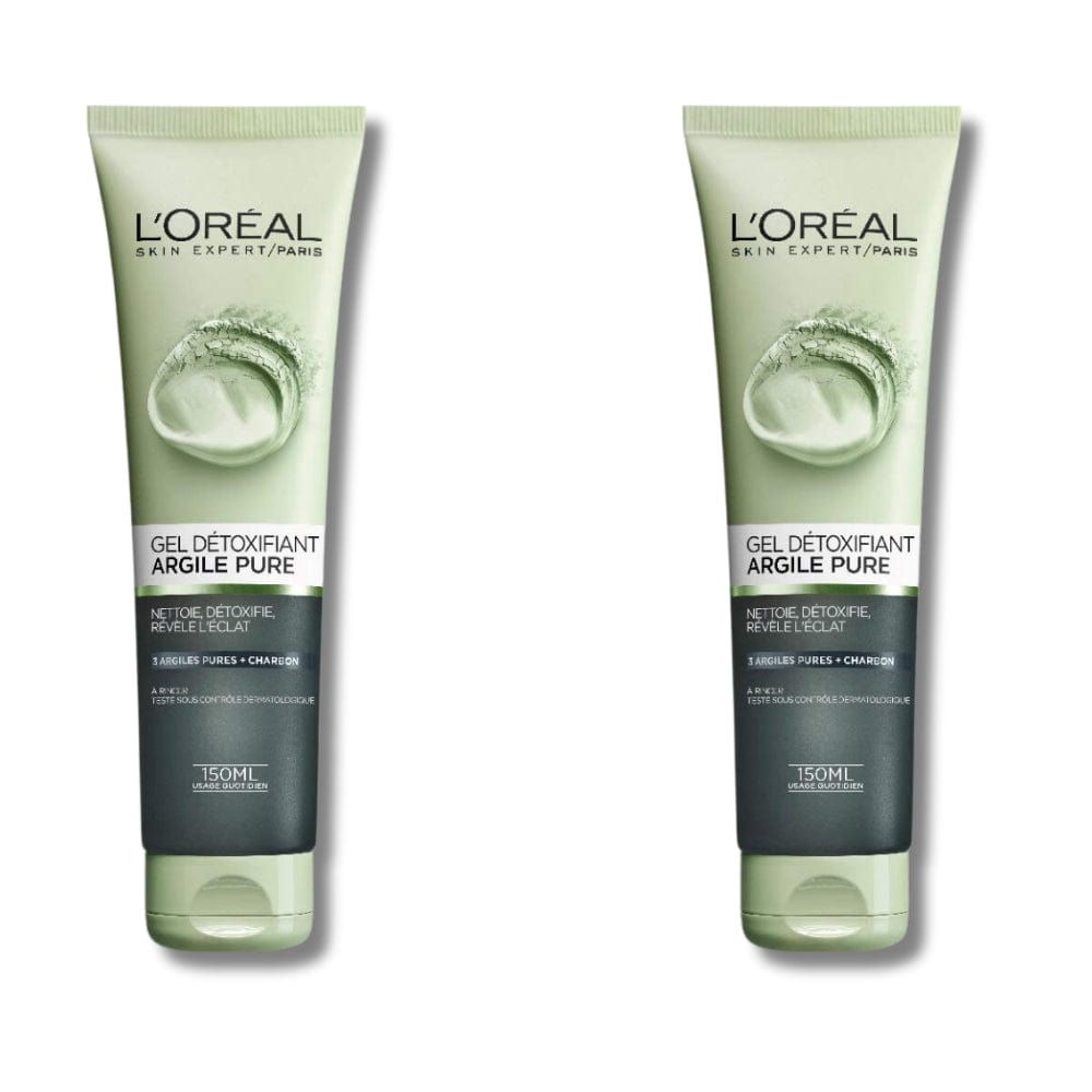 Loreal Paris Skincare Pure-Clay Facial Cleanser 150 ml 2 Pack