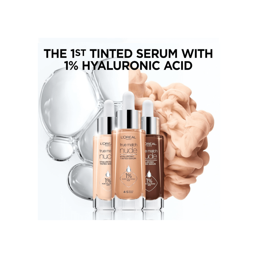 Loreal Paris True Match Nude Plumping Tinted Serum Foundation -0.5-2 Very Light