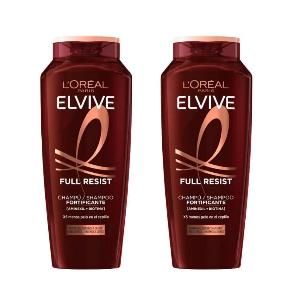 Loreal Paris Elvive Full Resist Fortifying Shampoo 300ml 2 Pack