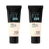 Maybelline Fit Me Matte+Poreless Foundation No:100 Warm Ivory 30ml -2 Pack