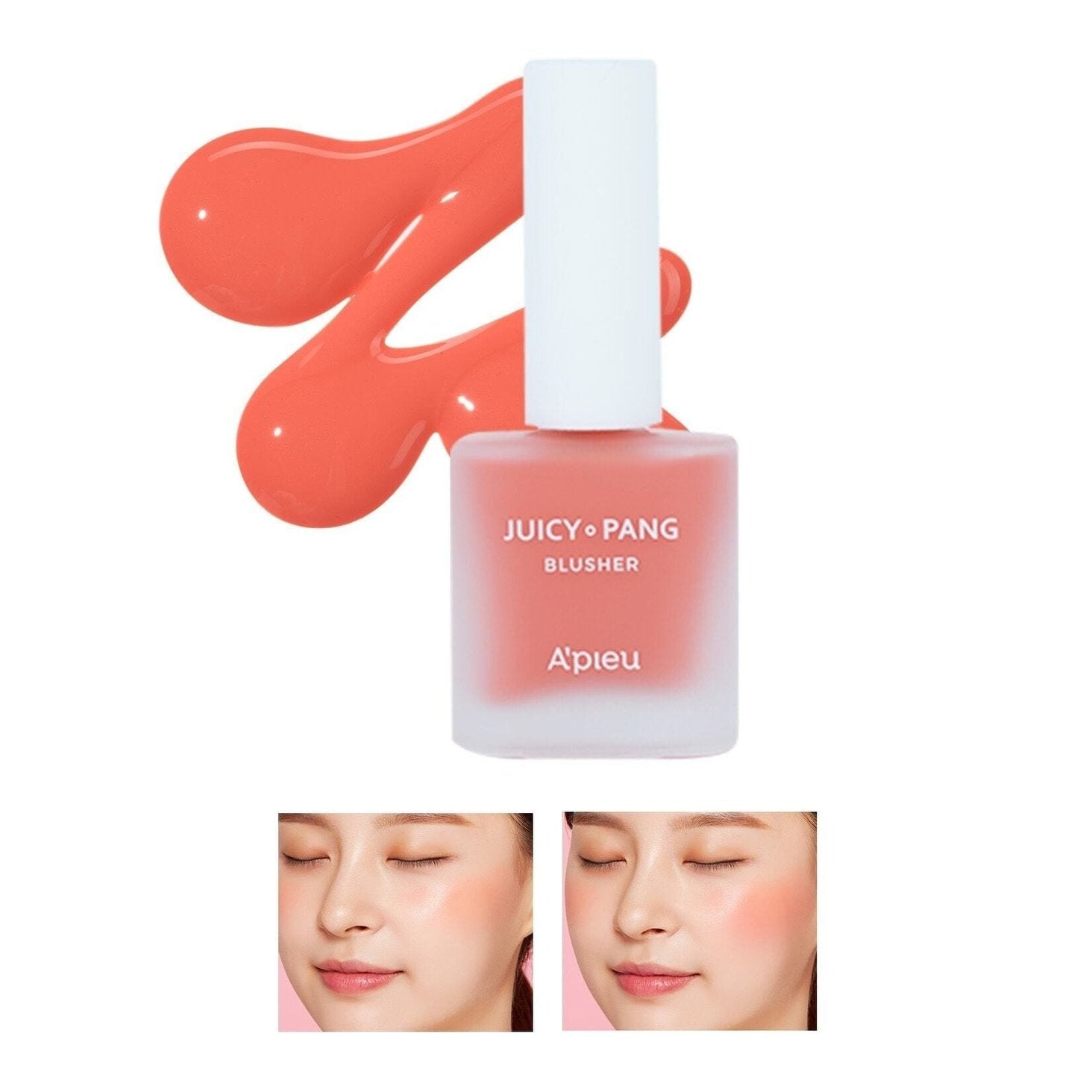 Missha Moisturizing Liquid Blush 9g for a Natural Look APIEU Juicy-Pang Water Blusher (CR01)