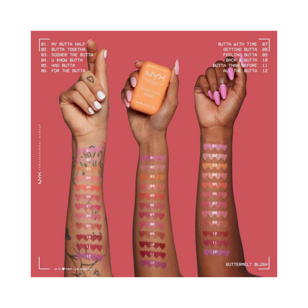 NYX Professional Makeup Buttermelt Blush Creamy - 09 Feelin Butta