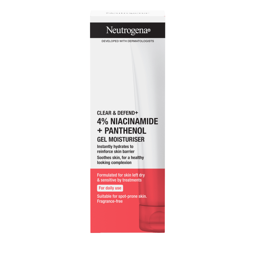 Neutrogena Clear & Defend+ Gel Moisturiser with Niacinamide & Panthenol  50ml / 1.7 fl oz