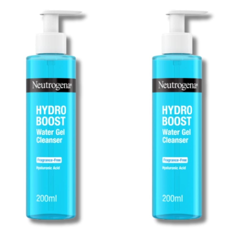 Neutrogena Hydro Boost Fragrance-Free Water Gel Cleanser 200ml / 6.8 fl oz 2 Pack