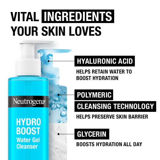 Neutrogena Hydro Boost Fragrance-Free Water Gel Cleanser 200ml / 6.8 fl oz