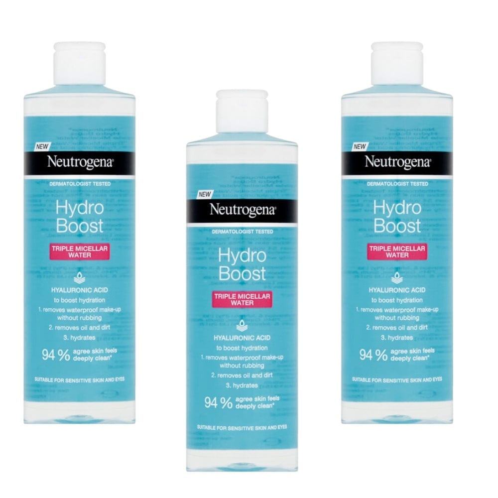Neutrogena Hydro Boost Triple Micellar Water 400ml / 13.5 fl oz 3 Pack
