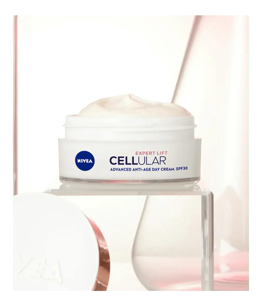 Nivea Cellular Expert Lift Pure Bakuchiol + HA Anti-Age Day Cream SPF30 50ml - 3 Pack