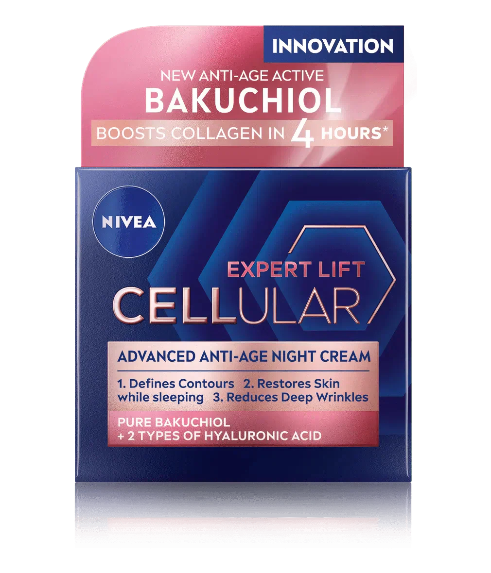 Nivea Cellular Expert Lift Pure Bakuchiol + HA Anti-Age Night Face Cream 50ml / 1.7 fl oz
