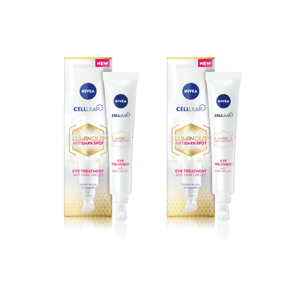 Nivea Cellular Luminous 630 Anti-Dark Circle SPF50 Eye Cream  15ml / 0.5 fl.oz - 2 Pack