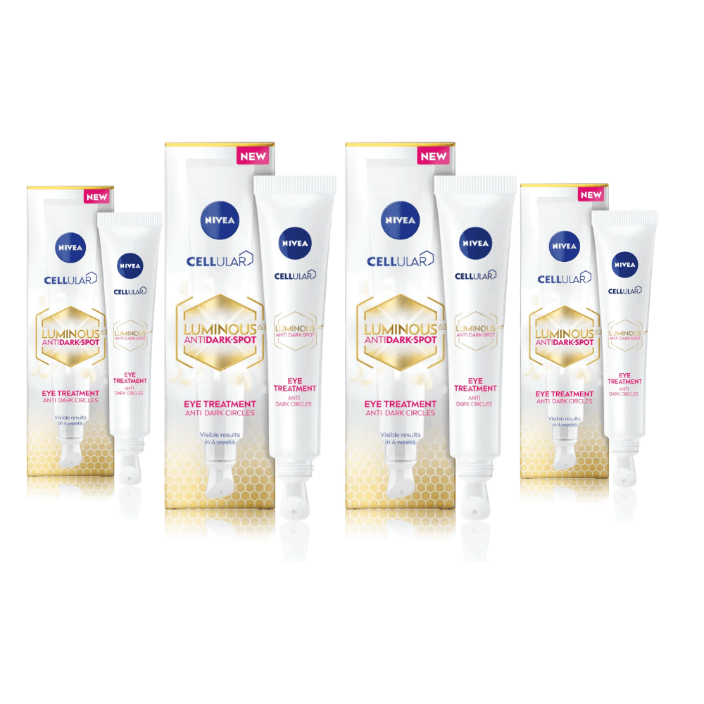Nivea Cellular Luminous 630 Anti-Dark Circle SPF50 Eye Cream  15ml / 0.5 fl.oz - 4 Pack