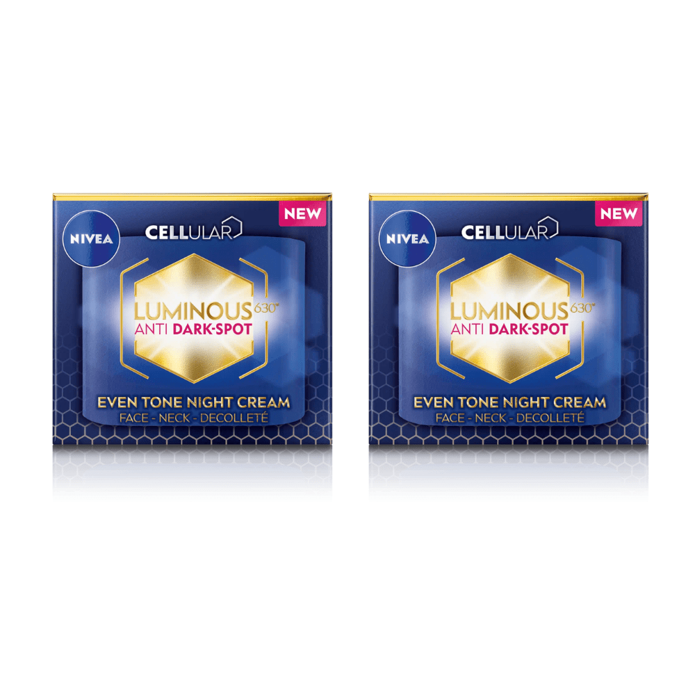 Nivea Luminous 630 Anti Dark Spot Night Cream  50ml / 1.7 fl oz - 2 Pack