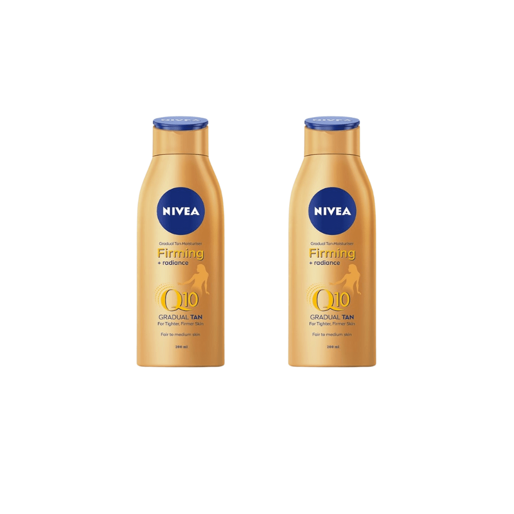 Nivea Q10 Gradual Tan Body Moisturiser Fair to Medium 200ml / 6.8 fl oz - 2 Pack