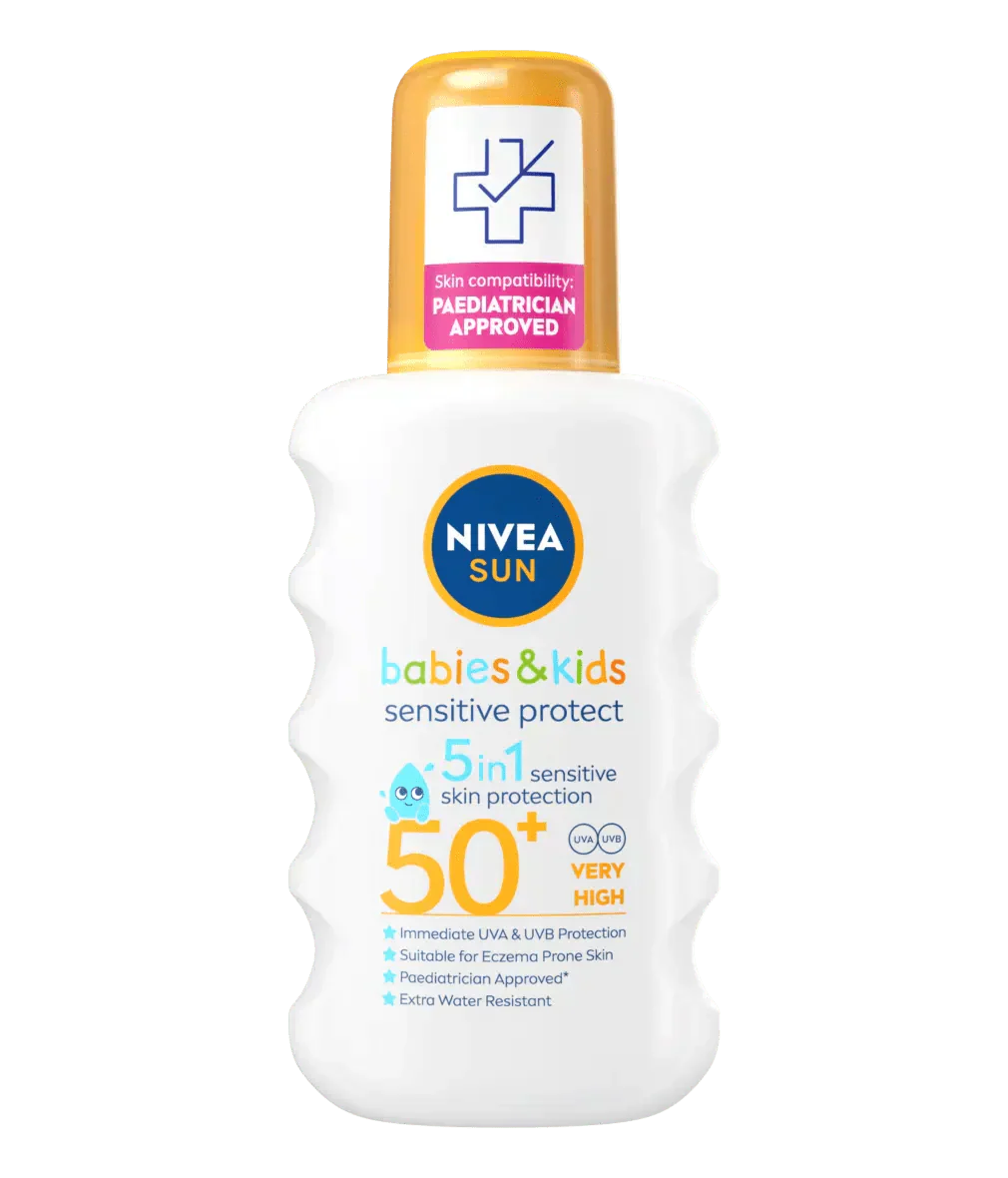 Nivea Sun Kids Sensitive Protect SPF 50+ Sun Lotion Spray 200ml / 6.8 fl.oz