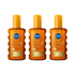 Nivea Sun Oil Spray with Carotene 200 ml / 6.8 fl.oz - 3 Pack