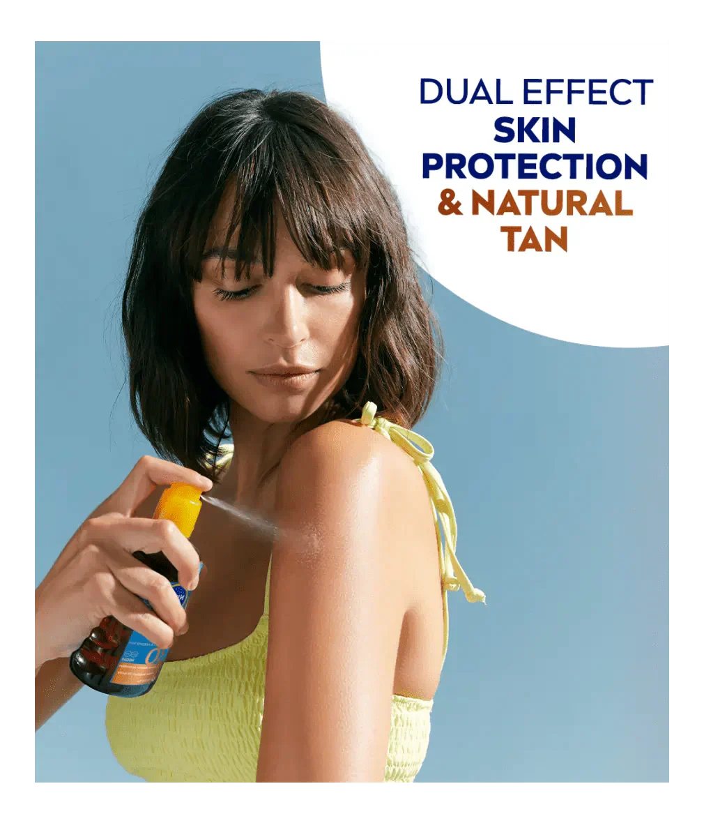 Nivea Sun Tan Activating Oil SPF30 Protect&Bronze 200ml / 6.8 fl.oz - 2 Pack