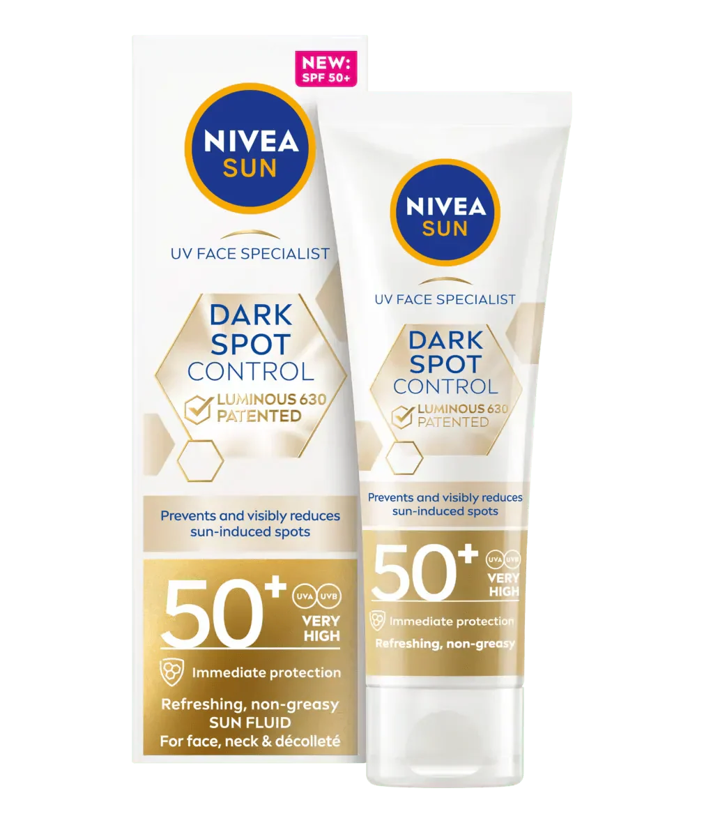 Nivea Sun UV Face Luminous 630 Spot Control Sun Fluid SPF50 40ml / 1.35 fl.oz - 3 Pack