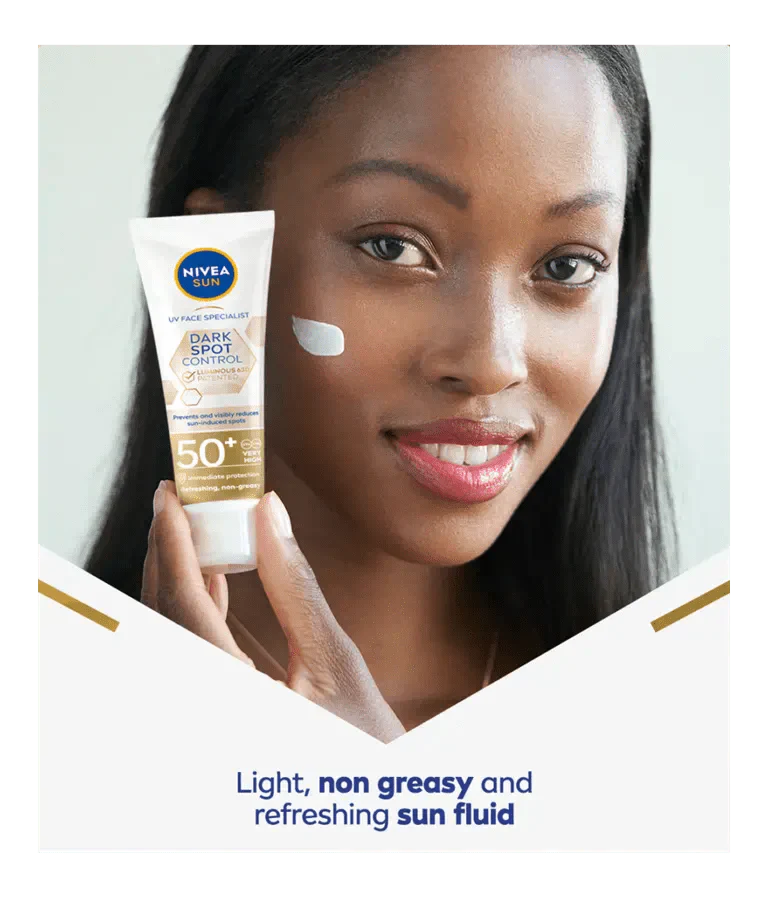Nivea Sun UV Face Luminous 630 Spot Control Sun Fluid SPF50 40ml / 1.35 fl.oz - 3 Pack