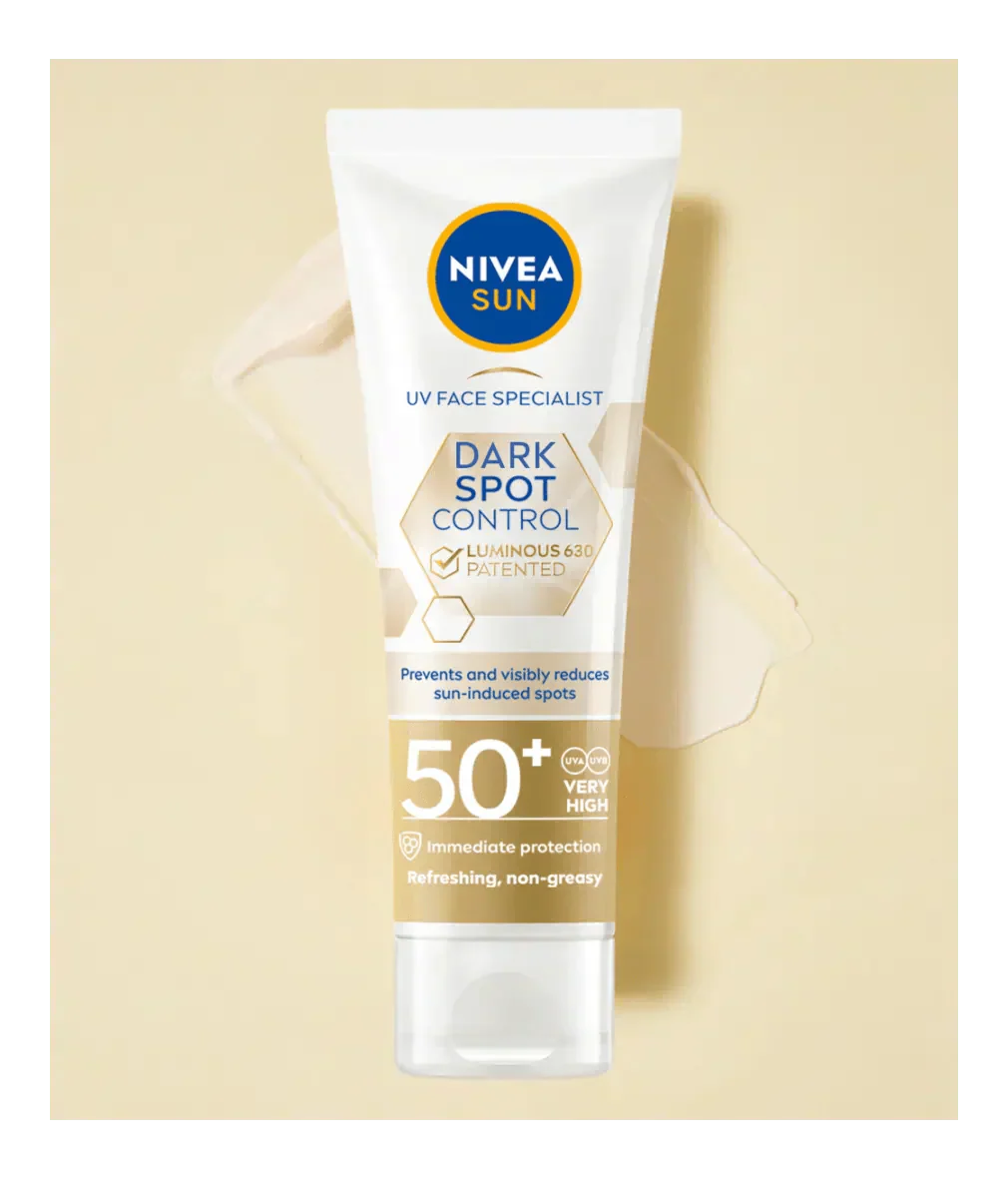 Nivea Sun UV Face Luminous 630 Spot Control Sun Fluid SPF50 40ml / 1.35 fl.oz - 4 Pack