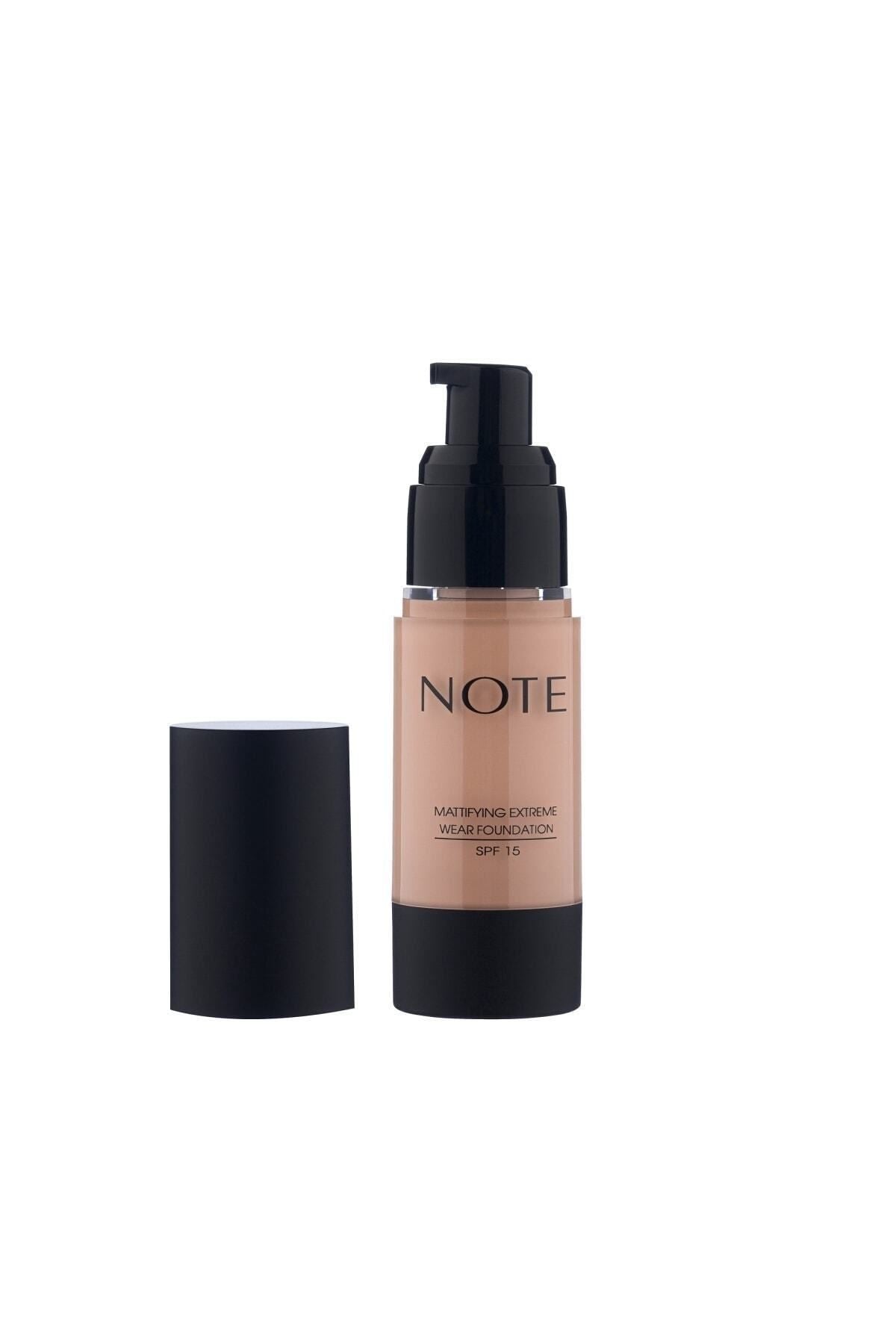 Note Cosmetics Mattifying Extreme Wear Foundation Matte Finish 111 Warm Beige