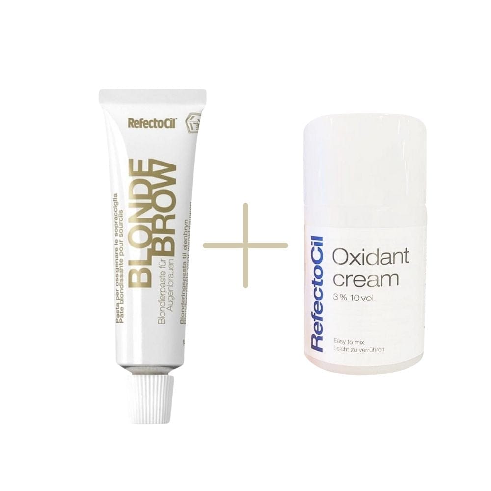RefectoCil Blond Brow Lightening Eyebrow Dye 15 ml +RefectoCil 3% 10 vol. Cream Oxidant 100 ml