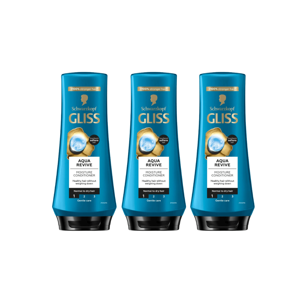 Schwarzkopf Gliss Conditioner Aqua Revive 360 ml 3 Pack