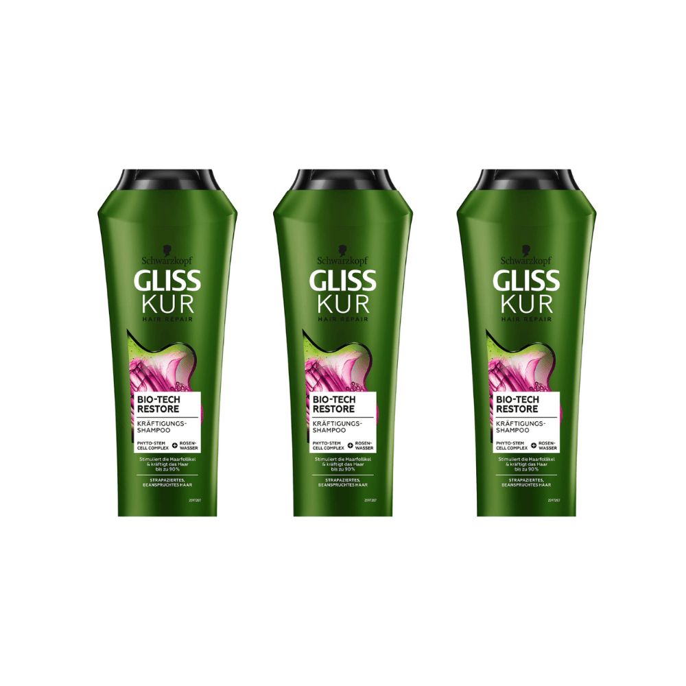 Schwarzkopf Gliss Shampoo Bio-tech 360 ml 3 Pack