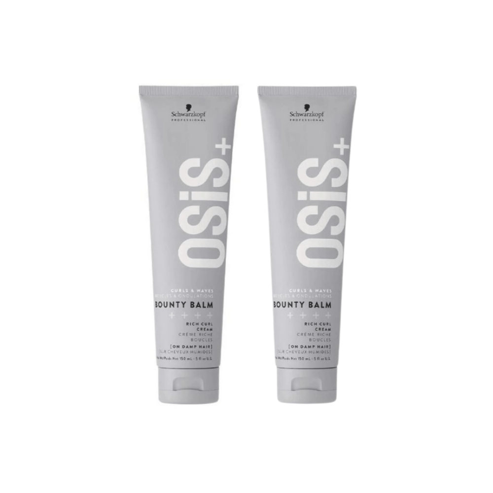 Schwarzkopf Osis Bounty Balm Intensive Curl Cream 150ml | Natural Curl, Easy Combing and Soft Hair 2 Pack