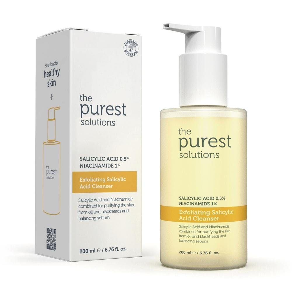 The Purest Solutions Cleanser Facial Cleansing Gel with Salicylic Acid 200ml 2 Pack