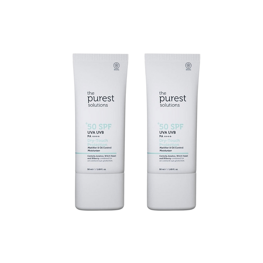 The Purest Solutions Matte Finish Sunscreen for Oily Skin 50 spf 50ml 2 Pack