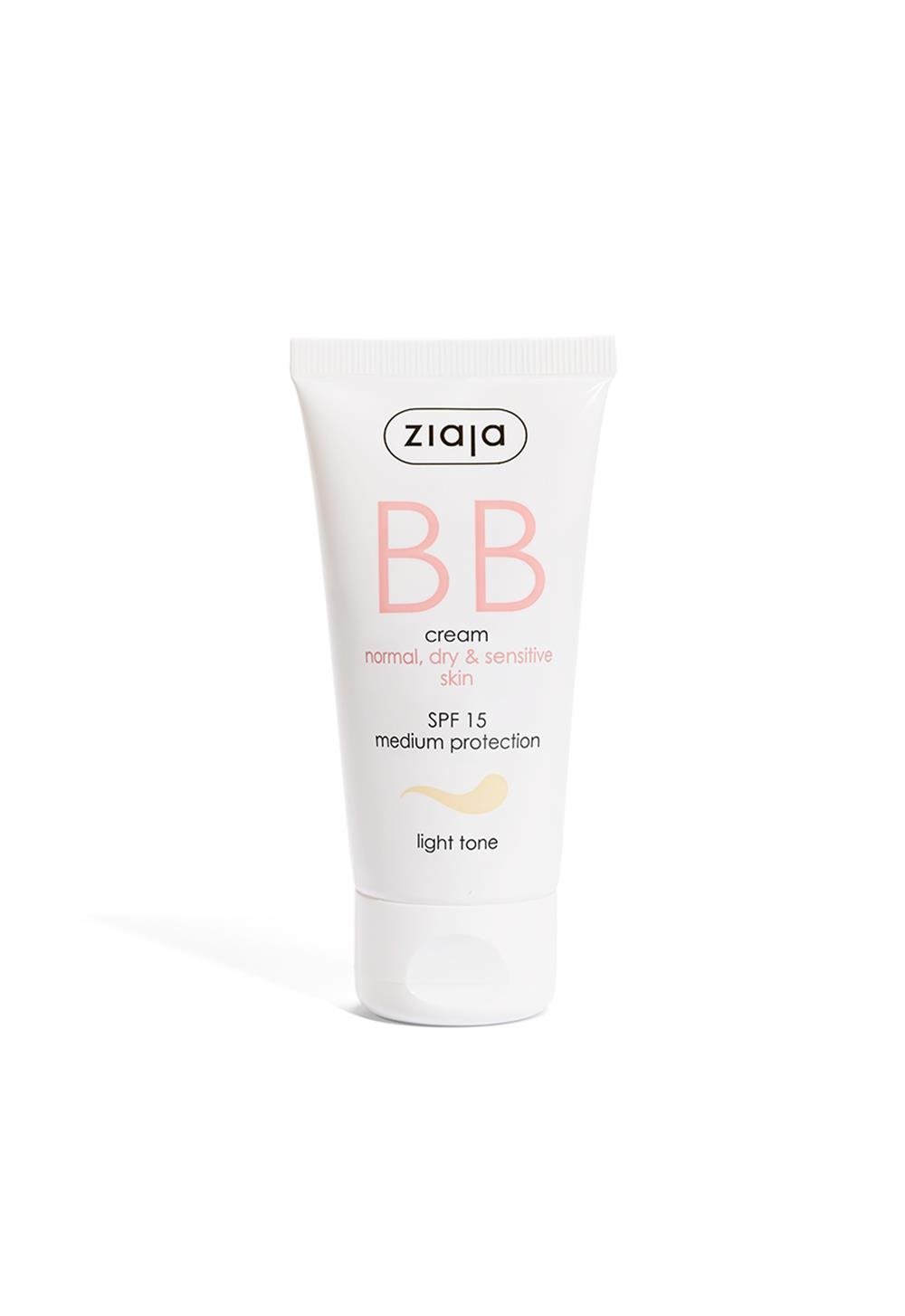 Ziaja BB Cream Light Tone SPF 15 for Normal, Dry and Sensitive Skin 50ml