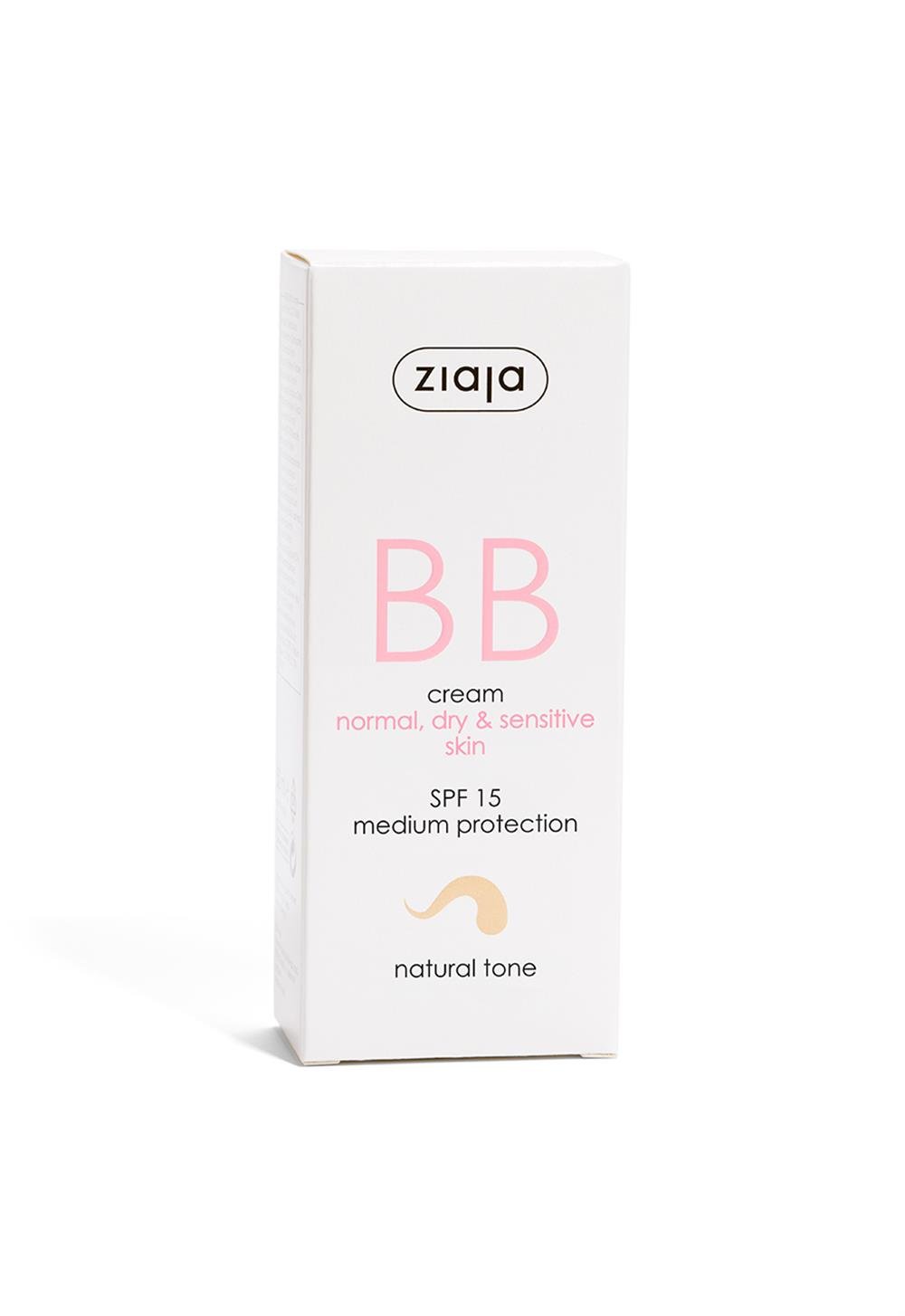 Ziaja BB Cream Natural Tone SPF15 for Normal, Dry and Sensitive Skin 50ml
