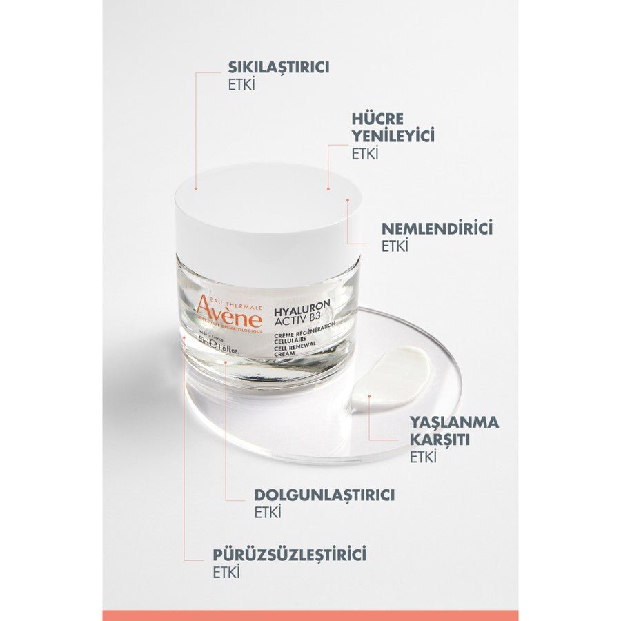 Avene Hyaluron Activ B3 Hücre Yenilemeye Yardımcı Krem 50 ml - Melori