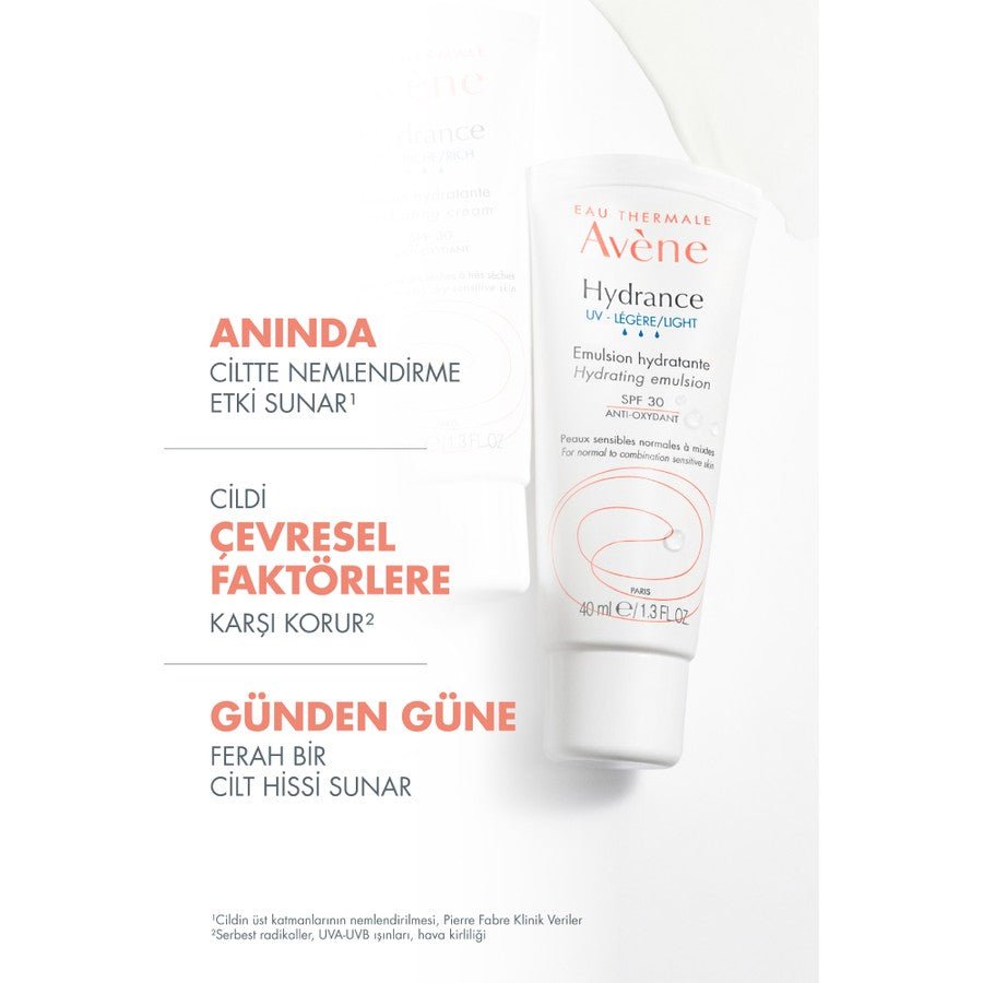 Avene Hydrance UV Legere Light Emülsiyon Nemlendirici SPF30 40 ml - Melori