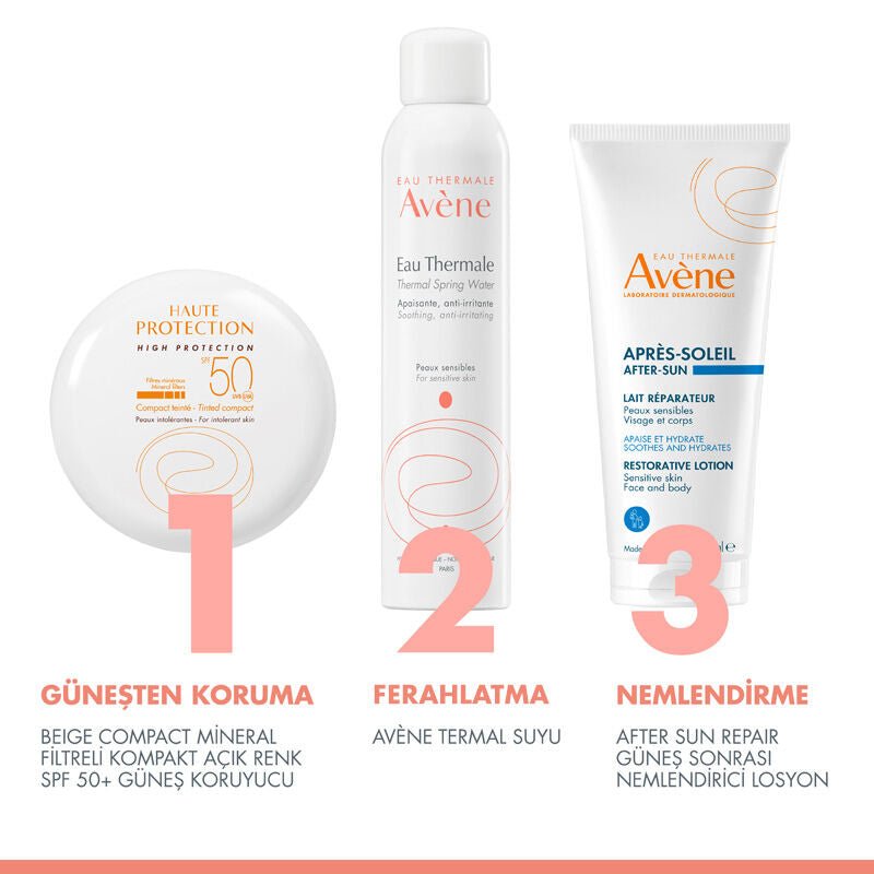 Avene SPF 50 Renkli Güneş Koruyucu Compact Krem Fondöten 10 gr - Sable - Melori