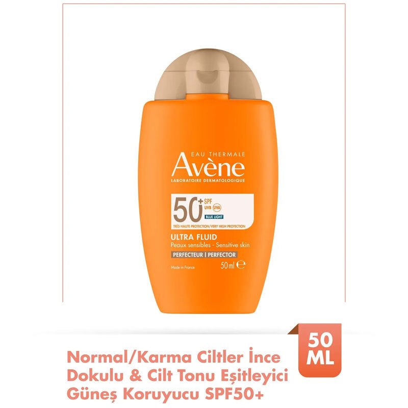 Avene Ultra Fluid Perfector SPF50+ Cilt Tonu Eşitleyici Renkli Güneş Kremi 50 ml - Melori