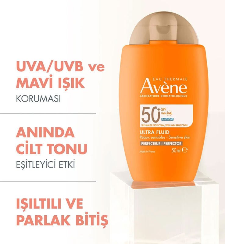 Avene Ultra Fluid Perfector SPF50+ Cilt Tonu Eşitleyici Renkli Güneş Kremi 50 ml - Melori
