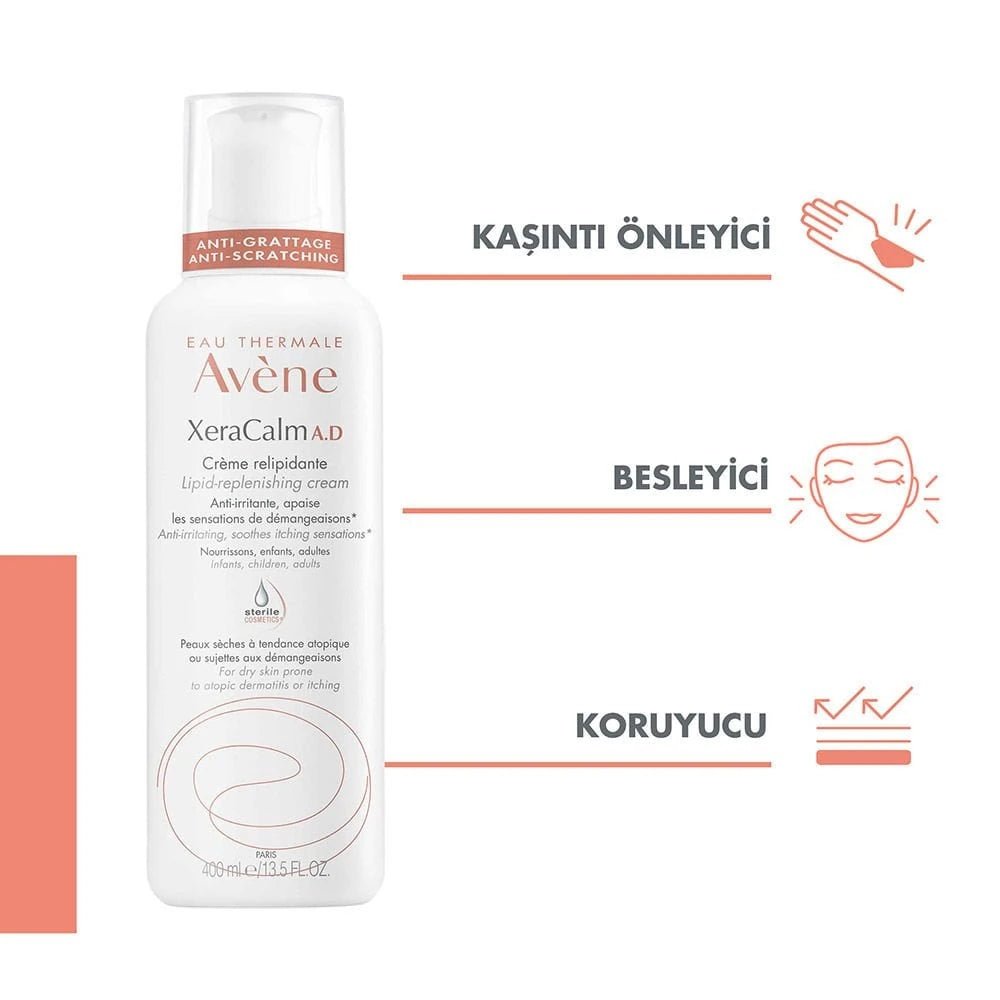 Avene Xeracalm A.D Creme Relipidante Cilt Yatıştırıcı Krem 400 ml - Melori
