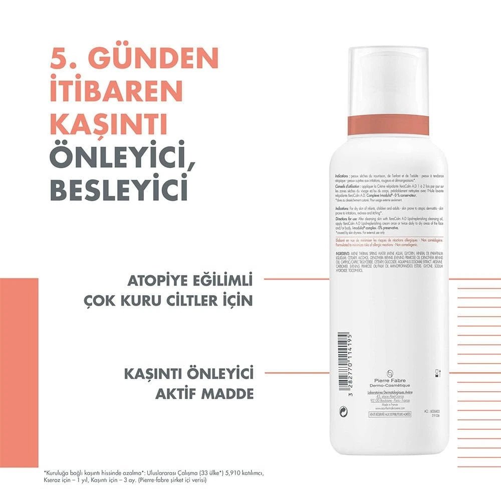 Avene Xeracalm A.D Creme Relipidante Cilt Yatıştırıcı Krem 400 ml - Melori
