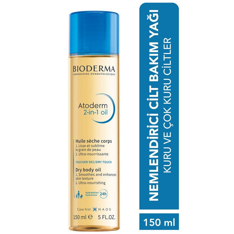 Bioderma Atoderm 2 in 1 Dry Oil Nemlendirici Vücut Bakım Yağı 150 ml - Melori