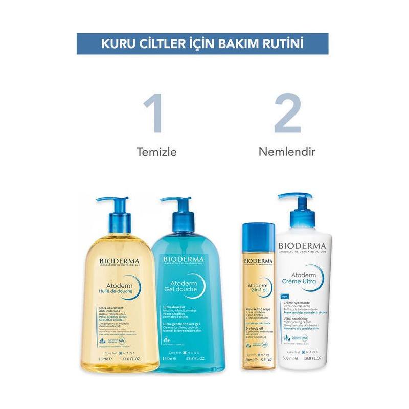 Bioderma Atoderm 2 in 1 Dry Oil Nemlendirici Vücut Bakım Yağı 150 ml - Melori