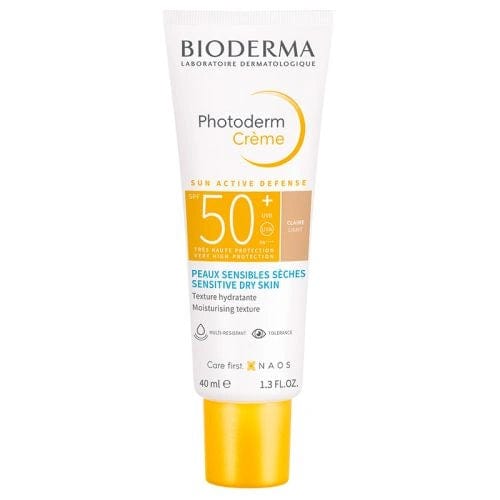 Bioderma Photoderm Kuru Ciltler için Yüksek Koruma Sağlayan Renkli Güneş Kremi SPF50+ 40 ml - Light - Melori