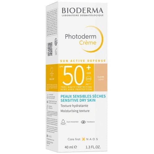 Bioderma Photoderm Kuru Ciltler için Yüksek Koruma Sağlayan Renkli Güneş Kremi SPF50+ 40 ml - Light - Melori