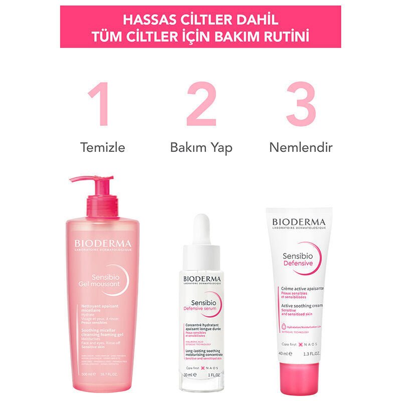 Bioderma Sensibio Foaming Gel Hassas Ciltler İçin Temizleyici Jel 100 ml - Melori
