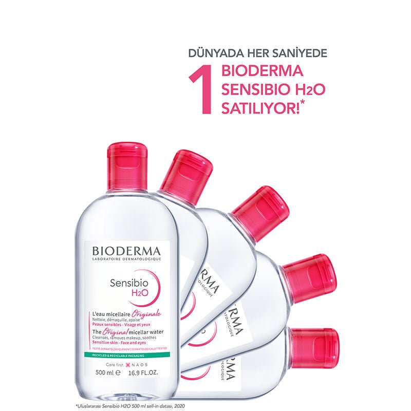 Bioderma Sensibio H2O Yüz ve Makyaj Temizleme Suyu 500 ml - Melori