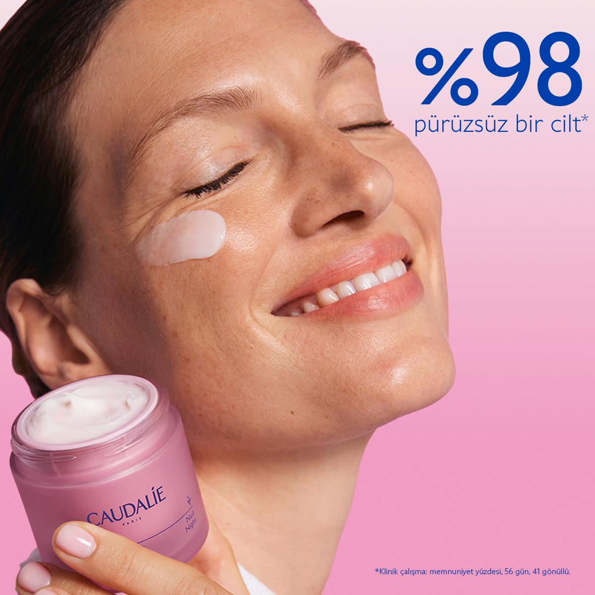 Caudalie Resveratrol Lift Sıkılaştırıcı Etkili Gece Bakım Kremi - Yedek Kapsül 50 ml - Melori