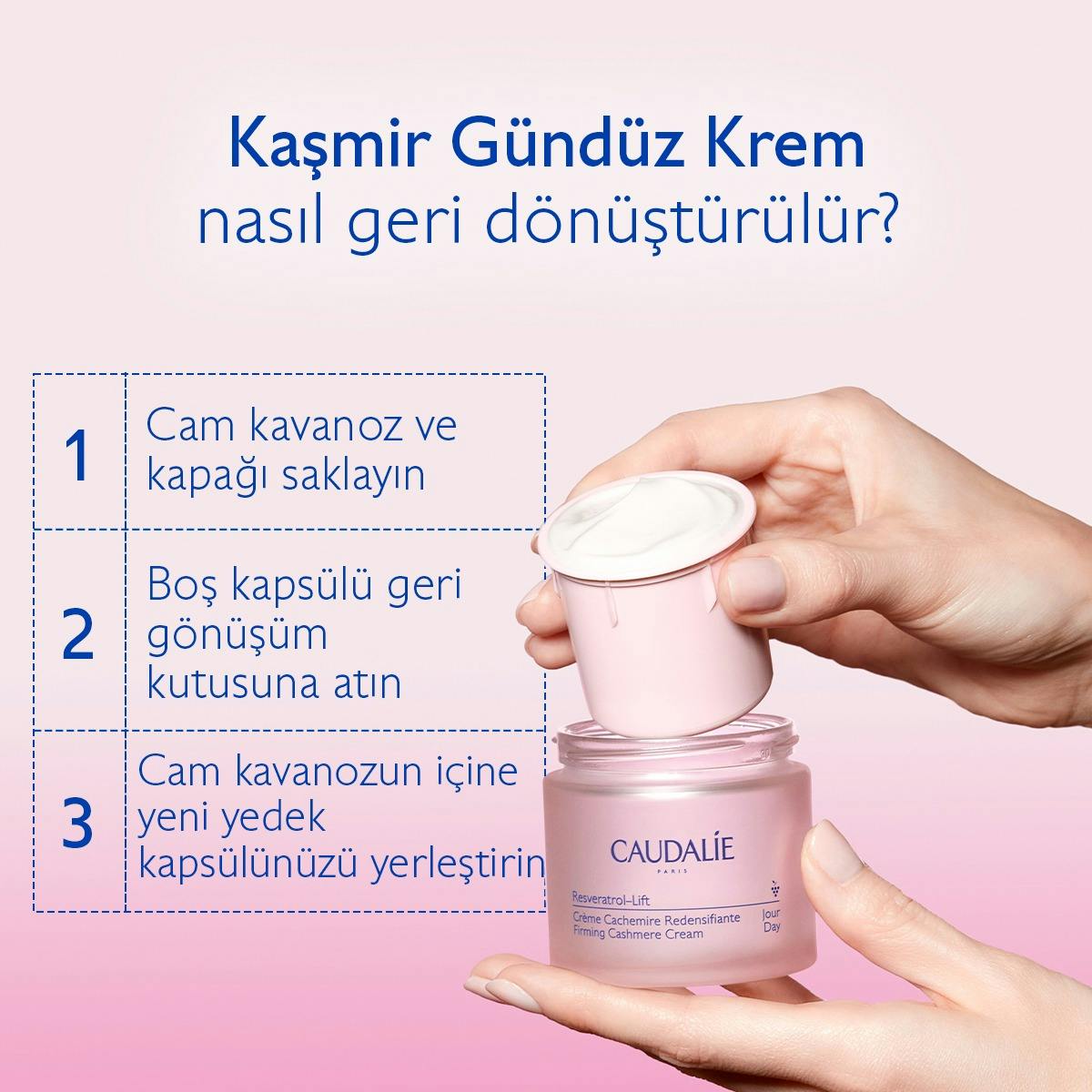 Caudalie Resveratrol Lift Sıkılaştırıcı Kaşmir Gündüz Bakım Kremi 50 ml - Refill - Melori