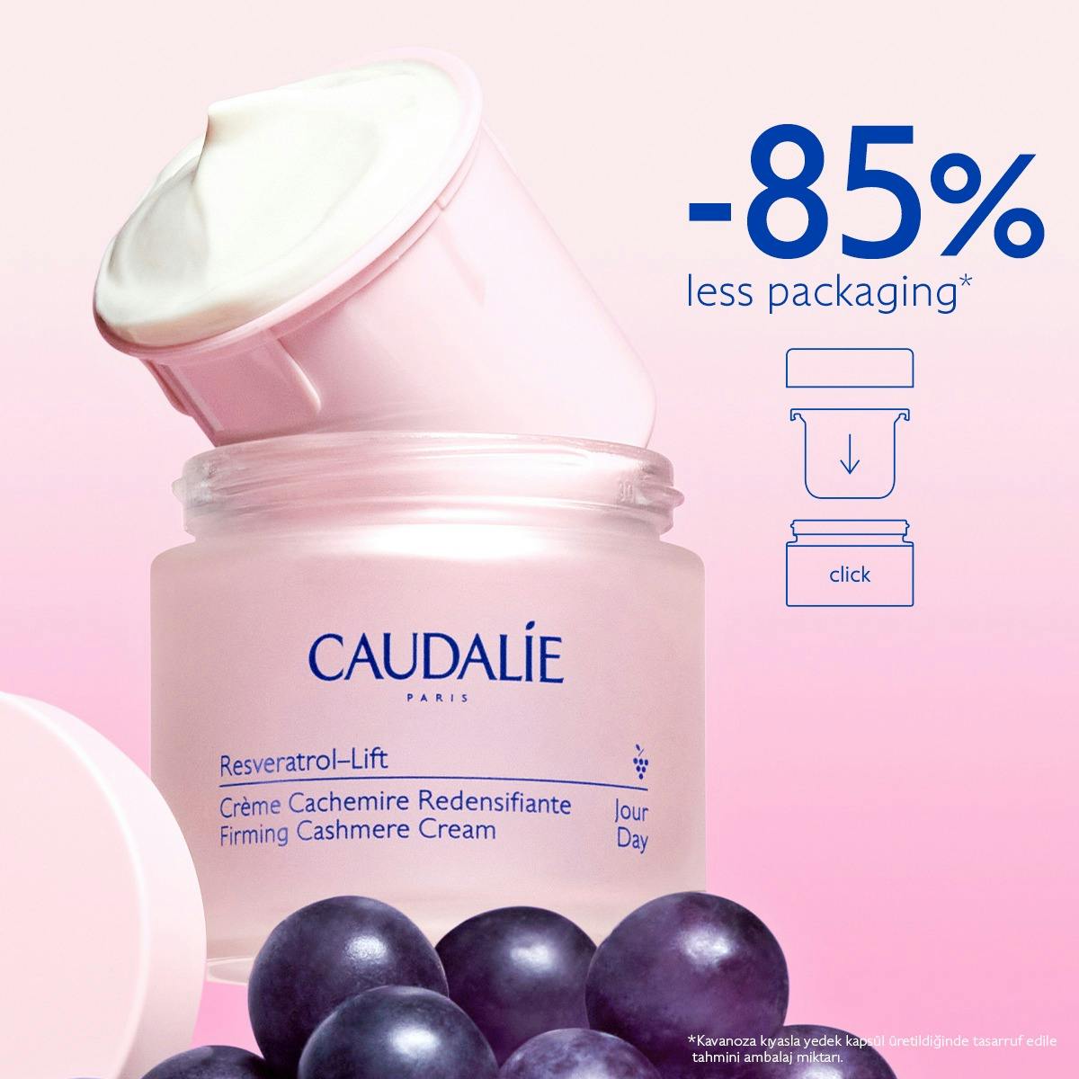 Caudalie Resveratrol Lift Sıkılaştırıcı Kaşmir Gündüz Bakım Kremi 50 ml - Refill - Melori