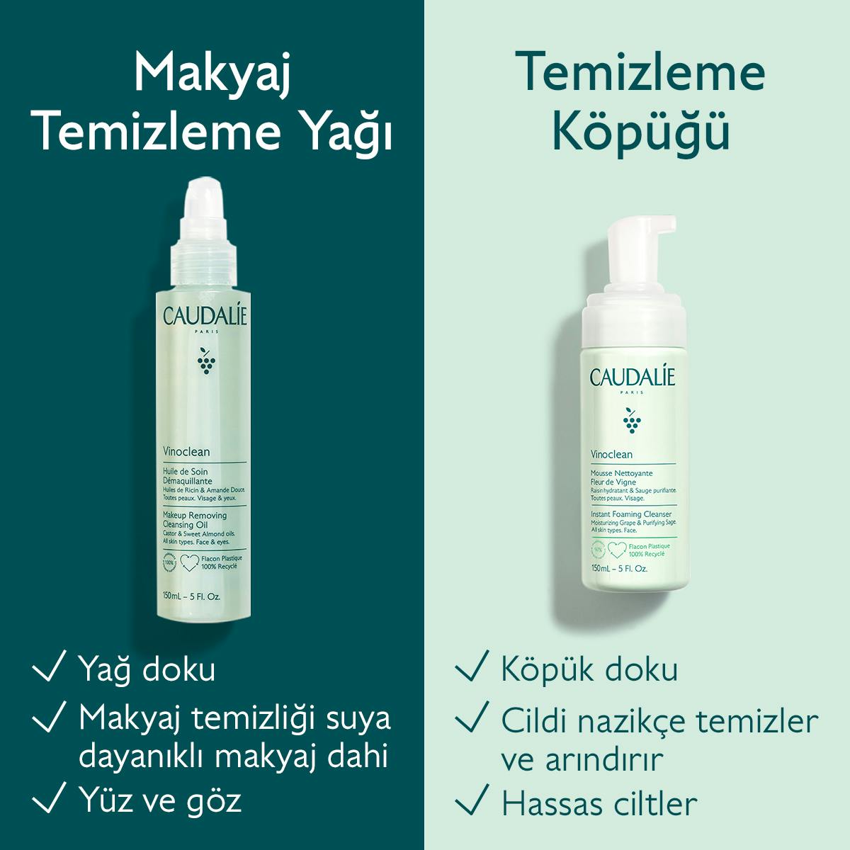 Caudalie Vinoclean Makyaj Temizleme Yağı 150 ml - Melori